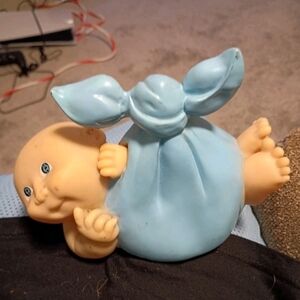 Adorable Blue Baby Figurine